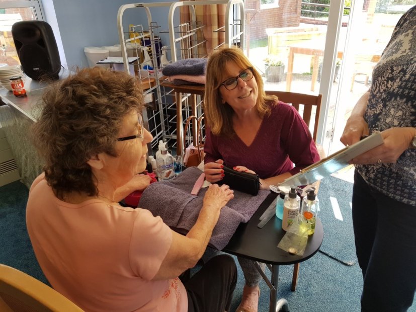 Haughgate House's nail painting activities