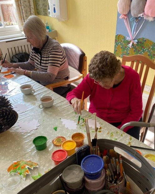 Haughgate House's residents paiting