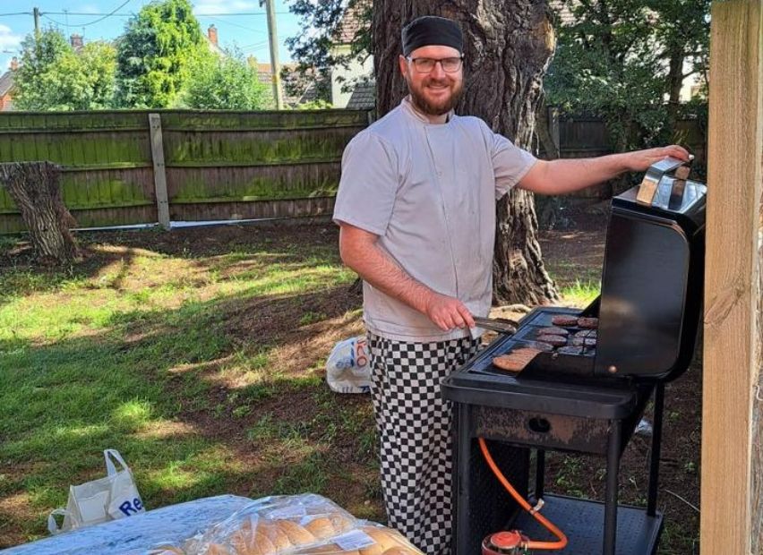 Haughgate House's preparing food in the barbecue